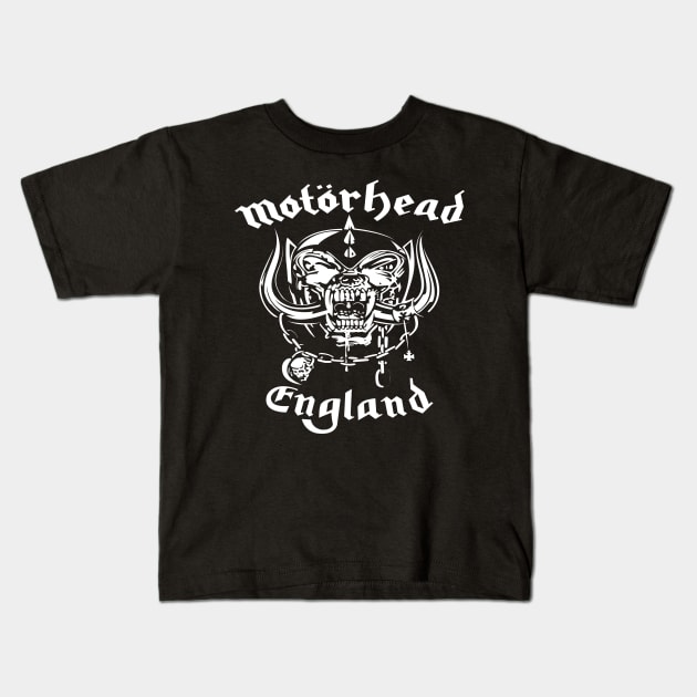 motorhead skull england Kids T-Shirt by red circle